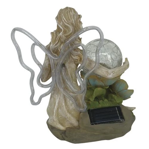 Enchanted Garden™ 8.4" Solar Fairy Statue - Assorted Styles 7 Enchanted Garden™ 8.4" Solar Fairy Statue - Assorted Styles - Image 5