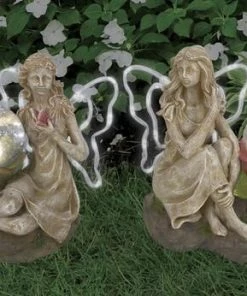 Enchanted Garden™ 8.4" Solar Fairy Statue - Assorted Styles 10 Enchanted Garden™ 8.4" Solar Fairy Statue - Assorted Styles -Enchanted Garden Sale 2775501 FairyStatue