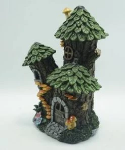 Enchanted Garden™ 12" Resin Solar Tree House Statue -Enchanted Garden Sale 2775502 P LS.jpg