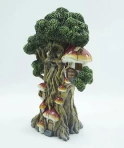 Enchanted Garden™ 11.6" Resin Solar Tree House Statue -Enchanted Garden Sale 2775503 P LS.jpg