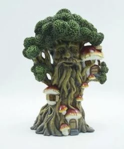 Enchanted Garden™ 11.6" Resin Solar Tree House Statue