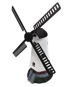 Enchanted Garden™ 14.1" Resin Solar Lighthouse Windmill -Enchanted Garden Sale 2775519 P LS
