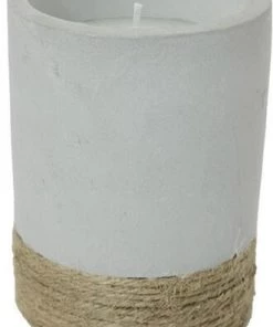 Enchanted Garden™ 4.8 Oz. Farmhouse Ceramic Jar Citronella Candle - Assorted Colors -Enchanted Garden Sale 2775554 TwineCandle 3