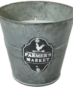 Enchanted Garden™ 8 Oz. Farmer's Market Metal Bucket Citronella Candle - Assorted Styles -Enchanted Garden Sale 2775558 Bucket 2