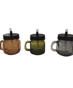 Enchanted Garden™ 4.9" Mason Jar Tabletop Patio Torch - Assorted Colors