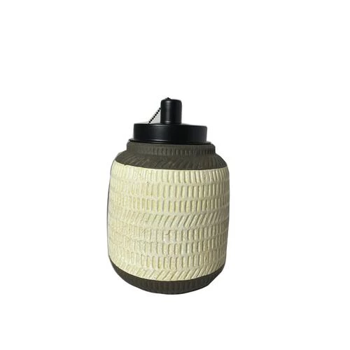 Enchanted Garden™ 8" Geometric Cement Tabletop Patio Torch - Assorted Styles 5 Enchanted Garden™ 8" Geometric Cement Tabletop Patio Torch - Assorted Styles - Image 3