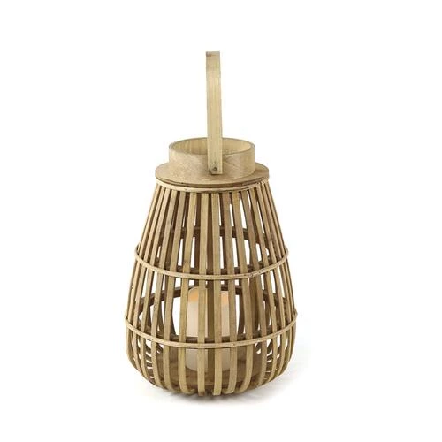 Enchanted Garden™ 13.7" Rattan LED Lantern 4 Enchanted Garden™ 13.7" Rattan LED Lantern - Image 2