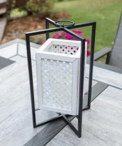 Enchanted Garden™ 18" Bamboo Flameless Candle LED Lantern -Enchanted Garden Sale 2775572 FirePit outdoordecor STUDI002