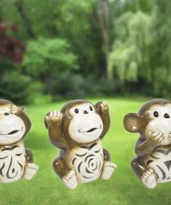 Enchanted Garden™ 7.8" Ceramic Monkey LED Lantern - Assorted Styles -Enchanted Garden Sale 2775594 CERAMIC MONKEYS 2020