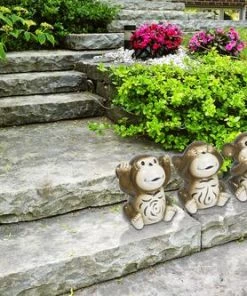 Enchanted Garden™ 7.8" Ceramic Monkey LED Lantern - Assorted Styles -Enchanted Garden Sale 2775594 Monkey 2020 NEW v2