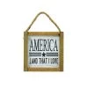 Enchanted Garden™ 5.9" Wood Americana BBQ Land That I Love Wall Hanging Sign -Enchanted Garden Sale 2775600