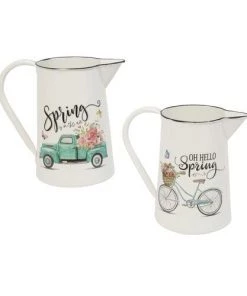 Enchanted Garden™ 11" Metal Spring Pitcher - Assorted Styles