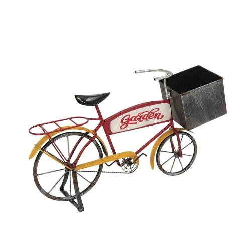 Enchanted Garden™ 20.4" Metal Antique Bicycle With Planter 3 Enchanted Garden™ 20.4" Metal Antique Bicycle With Planter