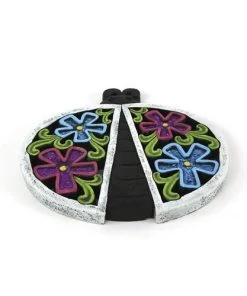 Enchanted Garden™ 12.4" White Lady Bug Stepping Stone
