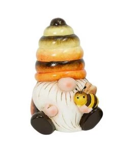 Enchanted Garden™ 6.1" Ceramic Bee Gnome Figurine