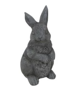 Enchanted Garden 7" Gray Bunny Statue
