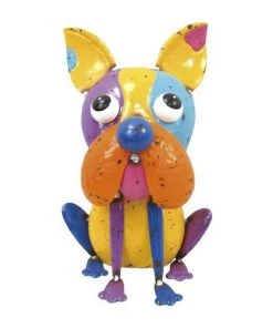 Enchanted Garden 9" Metal Dog