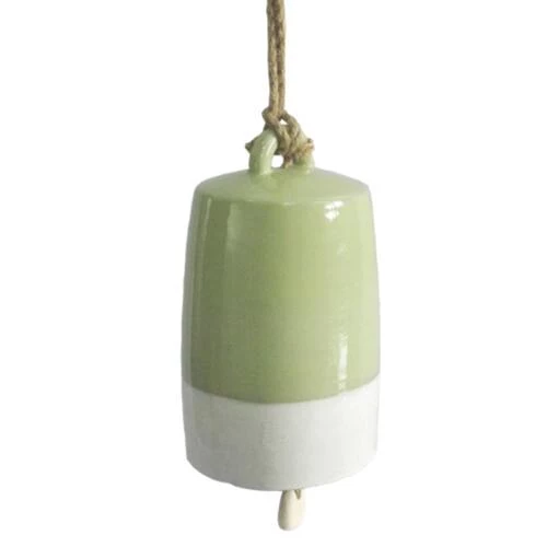 Enchanted Garden™ 7.87" Green Ceramic Bell Wind Chime 3 Enchanted Garden™ 7.87" Green Ceramic Bell Wind Chime