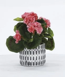 Enchanted Garden™ 10" Artificial Potted Pink Flowers