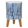 Enchanted Garden™ 6" Thin Stripes Stone Pot With Legs -Enchanted Garden Sale 2775788 C MN 82844 A P MN 2000
