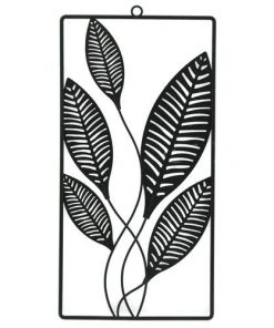 Enchanted Garden™ Metal Dark Leaf Outdoor Wall Art -Enchanted Garden Sale 2775789 P BK
