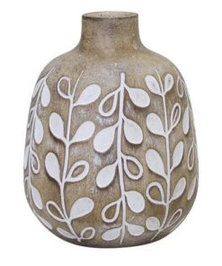 Enchanted Garden™ 5.25" Wood Grain Bud Vase