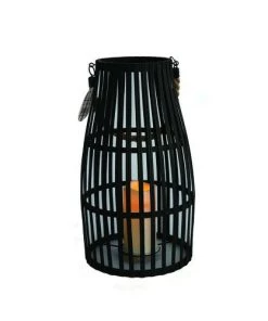 Enchanted Garden™ 17.7" Black Wooden LED Lantern -Enchanted Garden Sale 2775818 P FS1
