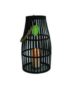 Enchanted Garden™ 17.7" Black Wooden LED Lantern -Enchanted Garden Sale 2775818 P LS1