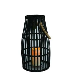 Enchanted Garden™ 17.7" Black Wooden LED Lantern -Enchanted Garden Sale 2775818 P RS1