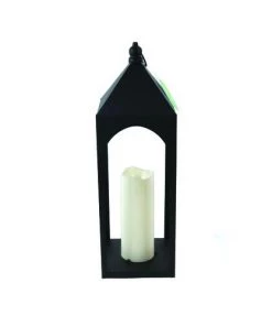 Enchanted Garden™ 19.3" Black Metal LED Lantern -Enchanted Garden Sale 2775819 P RS