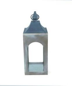 Enchanted Garden™ 17.3" Antique White Wooden LED Lantern -Enchanted Garden Sale 2775823 P BK