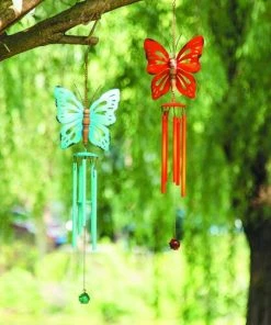 Enchanted Garden 24" Metal Butterfly Wind Chime - Assorted Styles 13 Enchanted Garden 24" Metal Butterfly Wind Chime - Assorted Styles -Enchanted Garden Sale 2775837 scene02.jpg