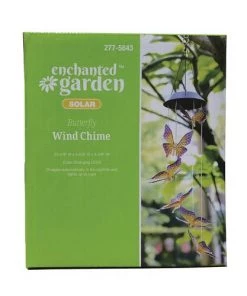 Enchanted Garden® 23.62" Solar Butterfly Wind Chime -Enchanted Garden Sale 2775843 P FS2