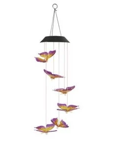 Enchanted Garden® 23.62" Solar Butterfly Wind Chime -Enchanted Garden Sale 2775843 P LS