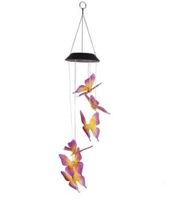 Enchanted Garden® 23.62" Solar Butterfly Wind Chime -Enchanted Garden Sale 2775843 P RS