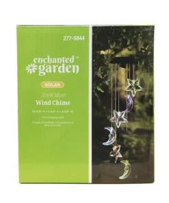Enchanted Garden® 23.62" Solar Moon & Stars Wind Chime -Enchanted Garden Sale 2775844 P FS2 1