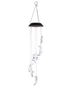 Enchanted Garden® 23.62" Solar Moon & Stars Wind Chime -Enchanted Garden Sale 2775844 P RS