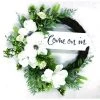 Enchanted Garden™ 22" Come On In Wreath Outdoor Wall Art -Enchanted Garden Sale 2775849 1800px