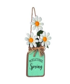 Enchanted Garden 14" Happy Daisy Outdoor Wall Art -Enchanted Garden Sale 2775933 leftsideview.jpg