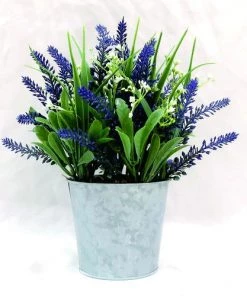Enchanted Garden™ 12" Artificial Plant With Galvanized Pot
