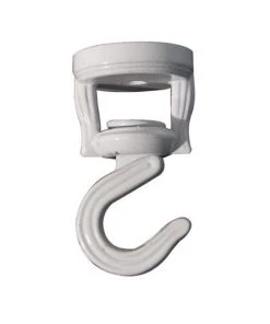Enchanted Garden™ White Swivel Hanging Basket Ceiling Hook