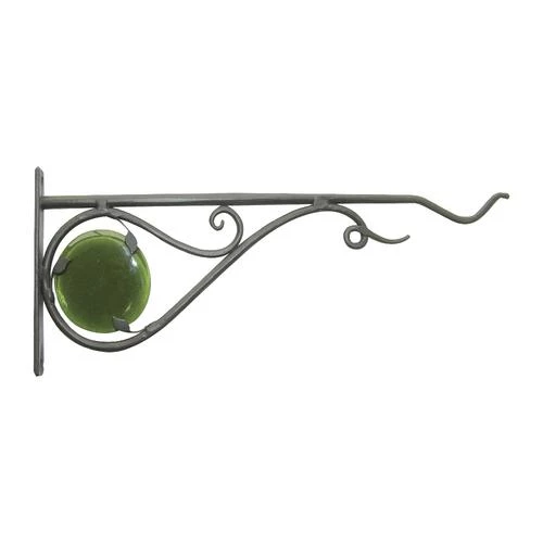 Enchanted Garden™ 15" Black Forged Glass Bracket 3 Enchanted Garden™ 15" Black Forged Glass Bracket