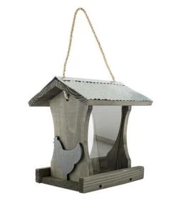 Enchanted Garden® Rustic Farmhouse Tall Hopper Bird Feeder