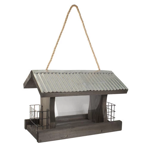 Enchanted Garden® Rustic Farmhouse Ranch Bird Feeder With Suet Cages 3 Enchanted Garden® Rustic Farmhouse Ranch Bird Feeder With Suet Cages