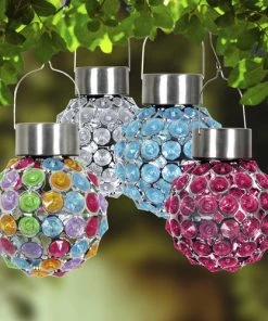 Enchanted Garden™ 5.9" Acrylic Solar Light Lantern - Assorted Colors 5 Enchanted Garden™ 5.9" Acrylic Solar Light Lantern - Assorted Colors -Enchanted Garden Sale 5791 LS