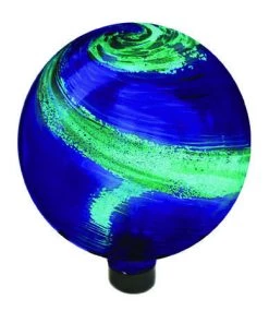 Enchanted Garden® 10" Illuminarie Blue Swirl Gazing Globe