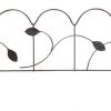 Enchanted Garden™ 11"H X 15"W Leaf Steel Black Garden Border Fence -Enchanted Garden Sale 83675MN