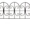 Enchanted Garden™ 11"H X 15"W Scroll Steel Black Garden Border Fence -Enchanted Garden Sale 83677MN