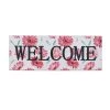 Enchanted Garden™ 31.9" Pink Flower Welcome Outdoor Wall Art -Enchanted Garden Sale 911007