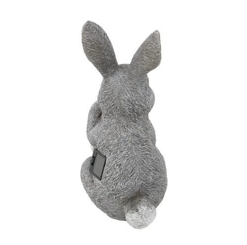 Enchanted Garden™ 11.8" Bunny Statue With Solar Jar 4 Enchanted Garden™ 11.8" Bunny Statue With Solar Jar - Image 2